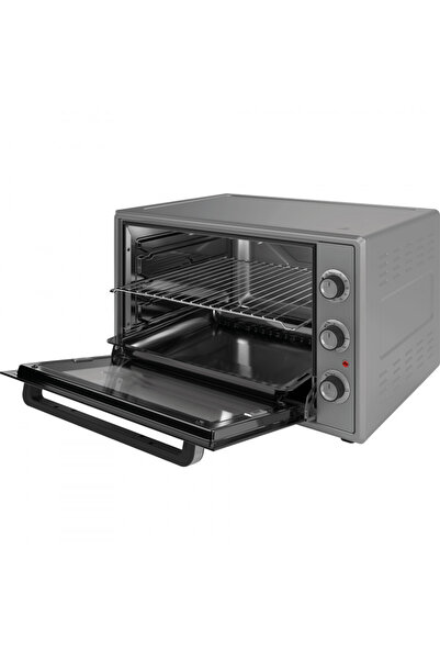 Elite Mini oven EMO-65300G, 2000W, 65 l, 3 functions, Double glass, Thermostat, Timer, Gray