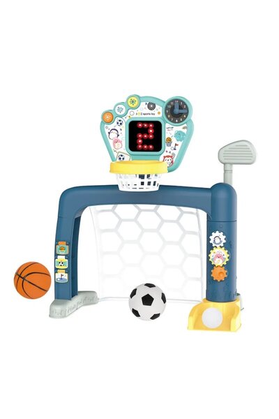OEM Set Sportiv 3 in 1 pentru Copii - Cos de Baschet, Poarta de Fotbal si Joc...