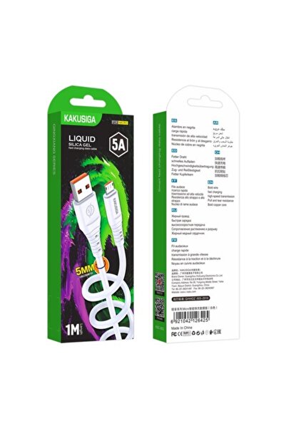 KAKU Cablu Date si Incarcare (KSC-803), USB-A la MicroUSB, 18W, 2.4A, 1m, White