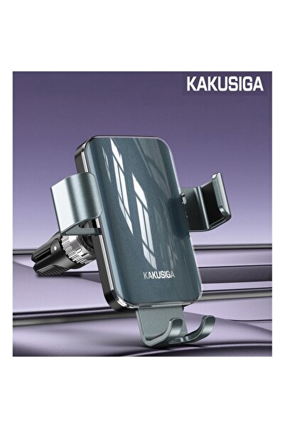 KAKUSİGA Suport Auto Telefon KSC-1496 Mechanical Gravity Lock prindere grila ventilatie, Negru