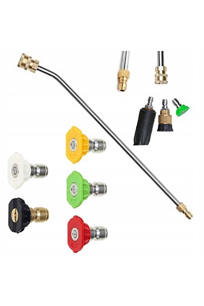 Rosfix Set 5 Duze + Lancă 1/4" 34cm Îndoită 30° | Presiune Max 250 Bar