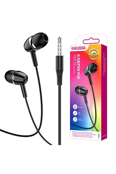 KAKU Casti cu fir (KSC-847), intraauriculare, 3,5 mm, 1,2 m, taste microfon și volum, negre