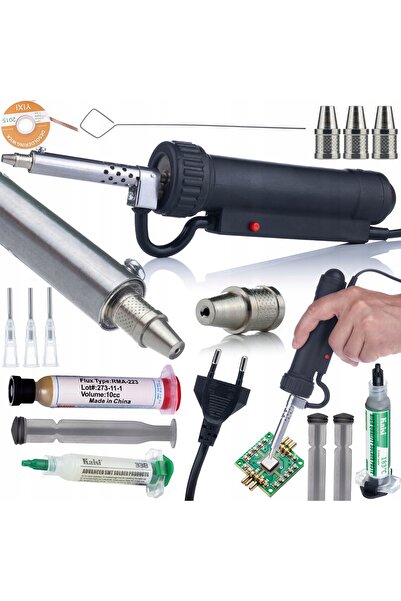 Rosfix Set Pistol Dezlipire Electric 350W + Flux + Cablaj | 3 Tălpi + 3 Ace