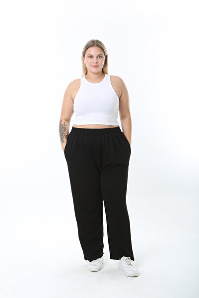 XL Modam Women's Lycra Cupra Fabric Black Pants