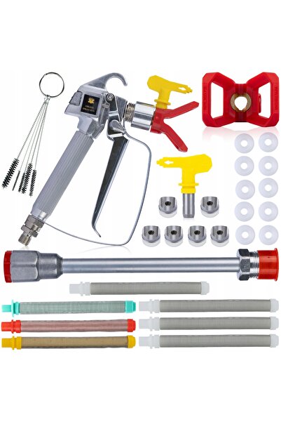 Rosfix Set Pistol Vopsit + Duza 517 + Lanca 30cm | Compatibil cu Graco, Wagner