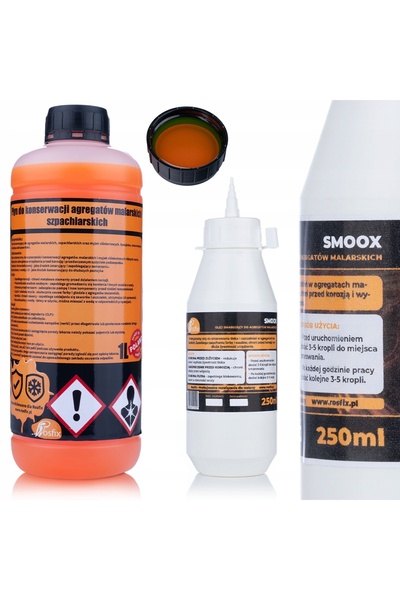 Rosfix Set Întreținere Agregat Vopsire | Ulei 250ml + Soluție 1L | Compatibil...