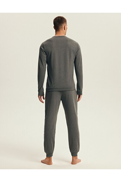 Henderson Men's Classic Pajama Set Longsleeve T-Shirt & Long Pants 100% Cotton | Musk