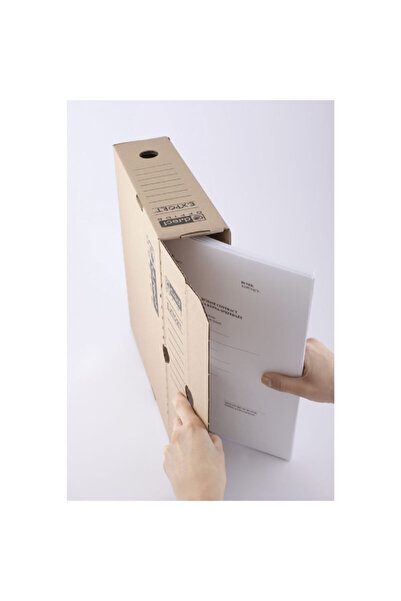 D.Rect A4 kraft filing box 80 mm 1080