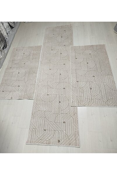 Alyahalı Bohem 3'Lü YATAK odası takımı halısı Jel Kaymaz Taban 1 adet 80x300 ...