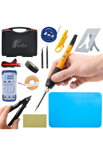 Rosfix Set Stație de Lipit OP60W 19in1 | 60W, 200–450°C, Groturi 900M