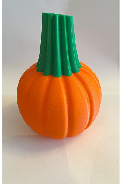 Atlas Lab Balkabağı Vazo – Halloween Konseptli Cadılar Bayramı Ürünü | 3D Baskı