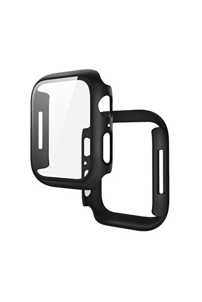 Hoco Carcasă de protecție 41mm cu sticlă pentru Apple Watch 7/8 WS3 - Negru