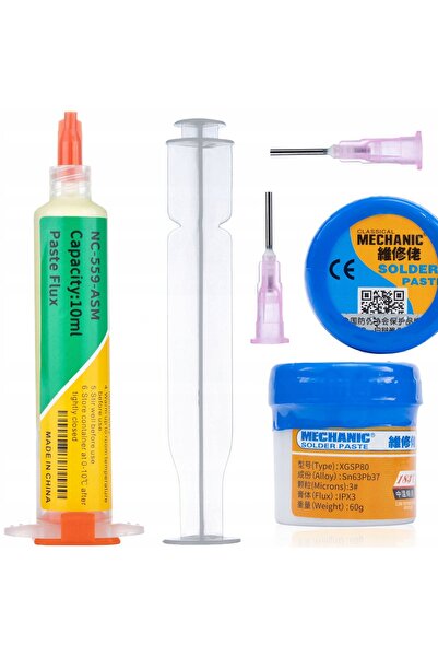 Rosfix Set Topitor NC-559-ASM + Pastă Lipoasă XGSP80 60g | Sn63/Pb37 No-Clean