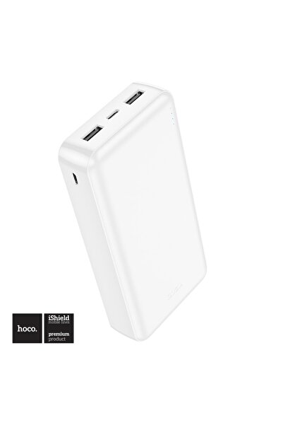 Hoco Ultra-Thin Power Bank, 20000 mAh, LED, J100A, White