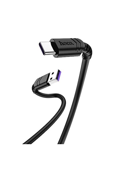 Hoco Cablu de date Fortune X62 USB-A la USB Tip-C 5A 1.0m Negru