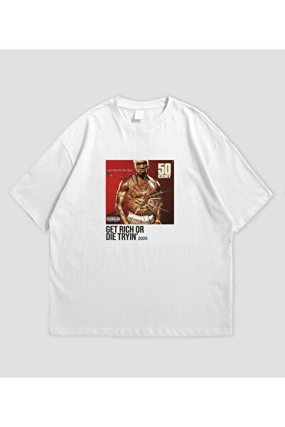 SVART WEAR 50 Cent - Tricou oversize unisex pentru album