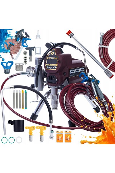 Rosfix Zenthril Surge WF Spray Gun Set | 1800W 20MPa 2L/min Nozzle 0.019"