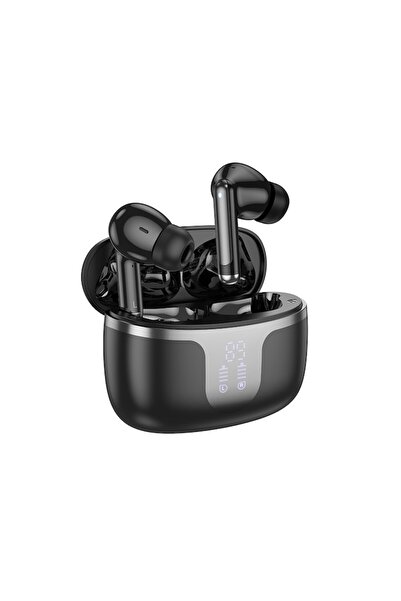 Hoco Wireless Headphones (EQ10), Ear Buds, BT 5.3, 180h StandBy, 300mAh, Power LED, Harmony, Black