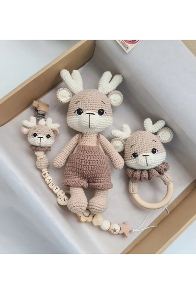 BABYBOUTİQUEHOUSE Amigurumi geyik set