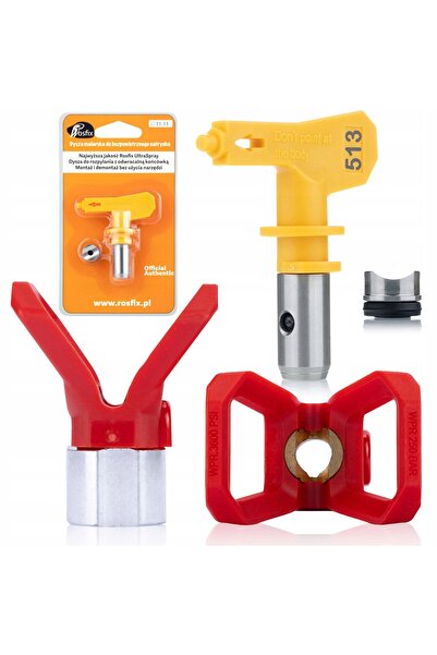 Rosfix Nozzle Set 513 + 7/8" Holder | Compatible with Wagner Titan Paint Gun