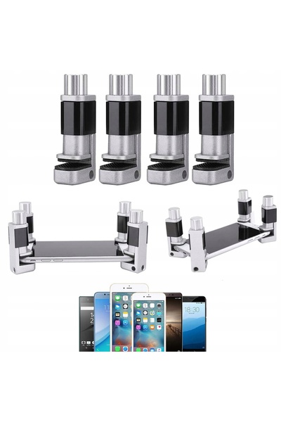 Rosfix LCD Vise Set 4 Pcs | Screw Adjustment, Rubber Protection, 15mm