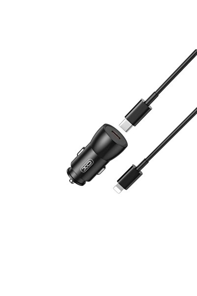 OEM Încărcător auto USB-C și cablu USB-C/Lightning 25W XO CC57