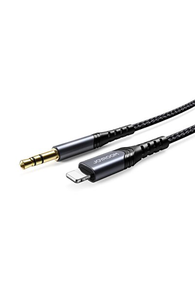Joyroom Audio Cable Jack 3.5mm to Lightning Compatible with Apple Devices, Black 1m Sy-a02