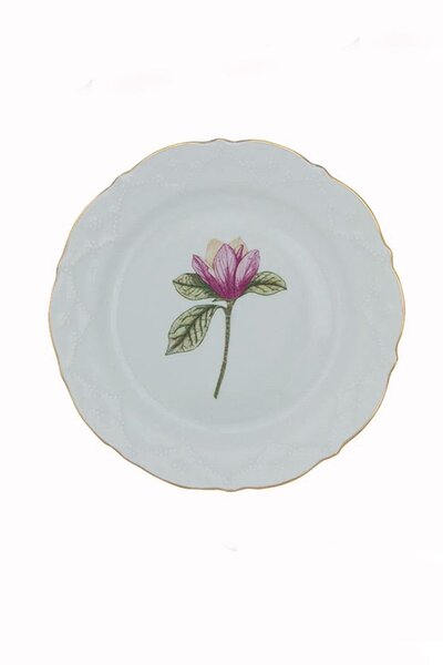 Porland Flower 20 Cm Düz Tabak 1 Adet