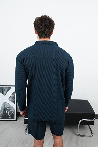 perasttesktil Чоловічий оверсайз-светр на блискавці з капюшоном