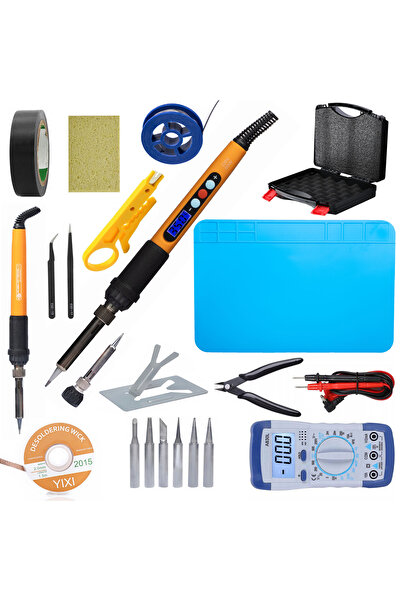 Rosfix Set Profesional Lipit Electric S 22in1 | Stație 60W, LCD, 180–500°C