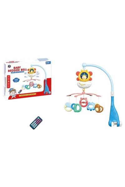 Toys Mobil muzical pentru pătuț cu proiector de cer nocturn, albastru