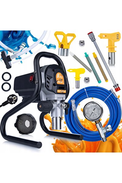 Rosfix Agregat Vopsire EcoFlow 1200 Set | 1200W, 1.7L/min, Duze, Filtre, Lancă