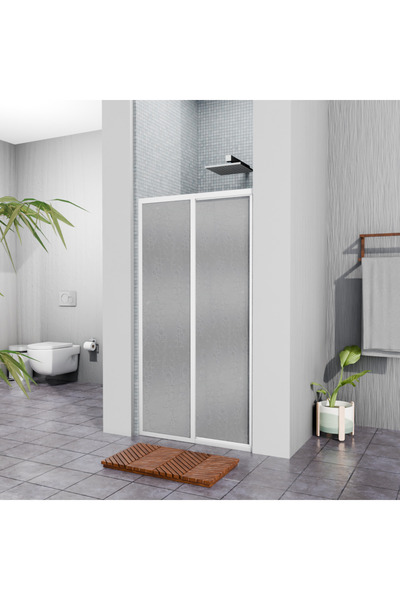 TEKNO DUŞ DUŞAKABİN TEKNE VE KÜVET SİSTEMLERİ Beyaz Plastik Mika Duşakabin H:180 130cm