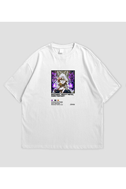 SVART WEAR BASTARD!! -HEAVY METAL, DARK FANTASY - Tricou unisex oversize anime