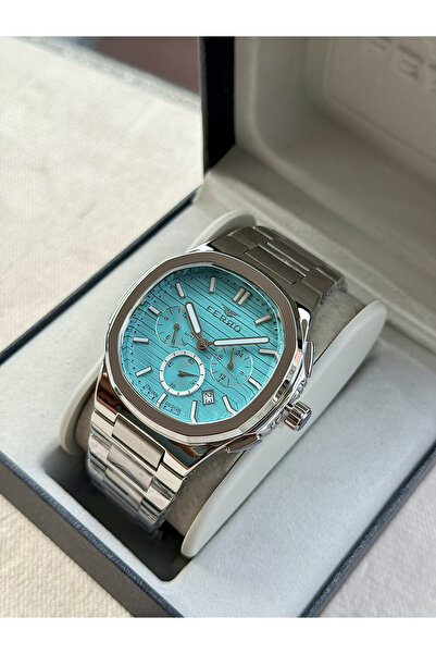 FERRO ساعة يد رجالية بسوار فضي من الفولاذ FM11499A-A15، وظائف نشطة، مقاومة للماء حتى 3ATM