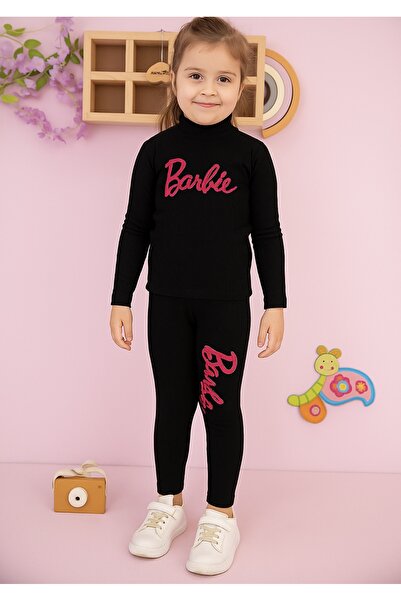 SANTRALBEBE Kız Çocuk Fitilli Taytlı Takım
