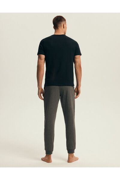 Henderson Men's Classic Pajama Set T-Shirt & Joggers 100% Cotton Homewear Loungewear | Marc