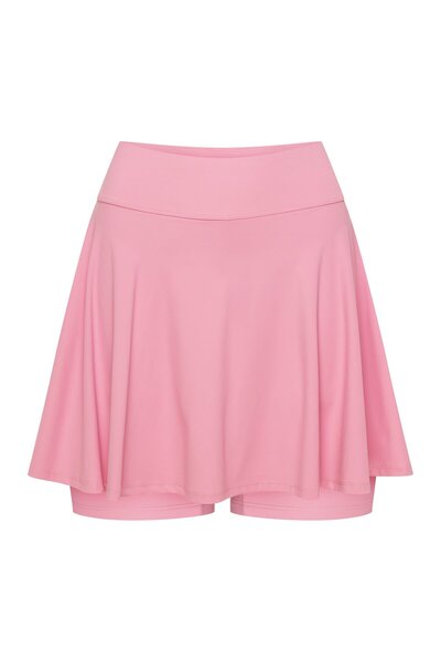 ESOTIQ BLOOVII Sports Skirt with Biker Shorts 2in1 Skort Microfibre High Waist | Steam