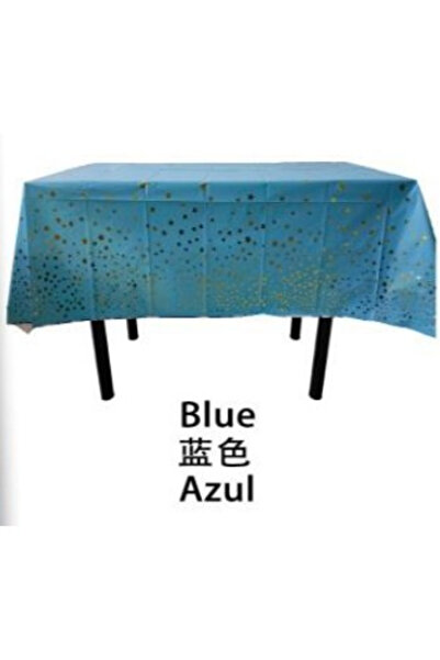 Toolsy Fata de masa din folie metalica, albastru+137*274cm