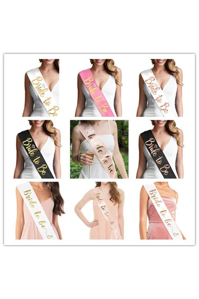 Flippy Set 10 Panglici Bride to be si Team Bride, alb/ Roz