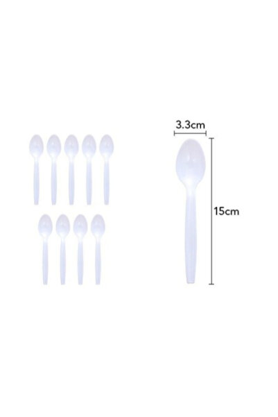 Flippy Set 10 linguna de unica folosinta 15 x 3.3 cm, alb