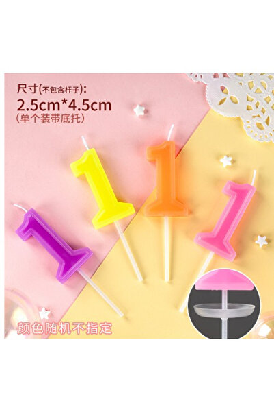 Flippy Lumanare Tort, cifra 1, Flippy, Culoare Random