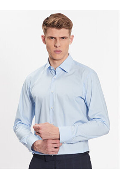 BOSS Men's Shirt 50473265 Blue