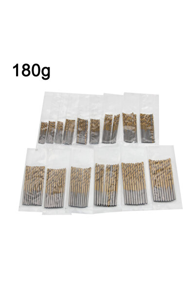 Choice1 150pc Golden set 50pc titanium plated twist drill set 1-3mm small dri...
