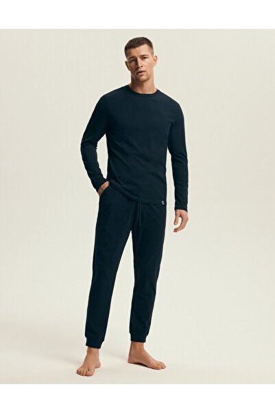 Henderson Men's Classic Pajama Set Loungewear 100% Cotton Long Sleeve & Joggers | Mike