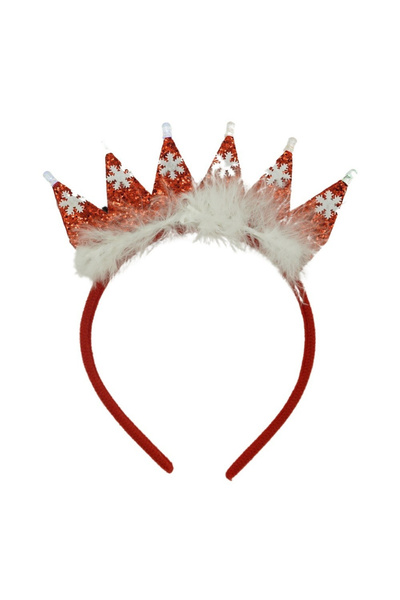 Flippy Christmas headband/circle, red color, standard size,