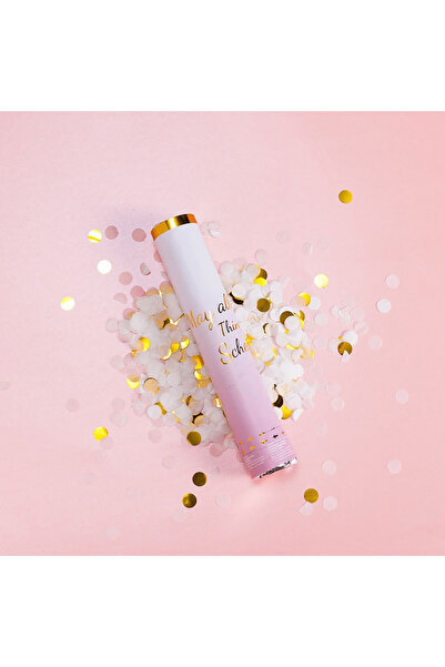 Toolsy Confetti Petrecere, Flippy, Alb cu Auriu, Lungime 30 cm