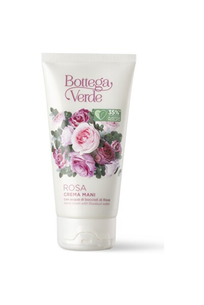 Bottega Verde Cremă de mâini intens hidratantă cu apă de boboci de trandafir - Rosa, 75 ml