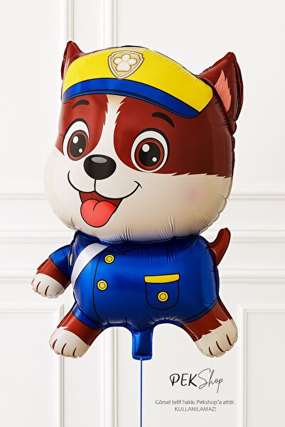 PEKSHOP Polis Köpeği Folyo Balon Paw Patrol Chase Balon