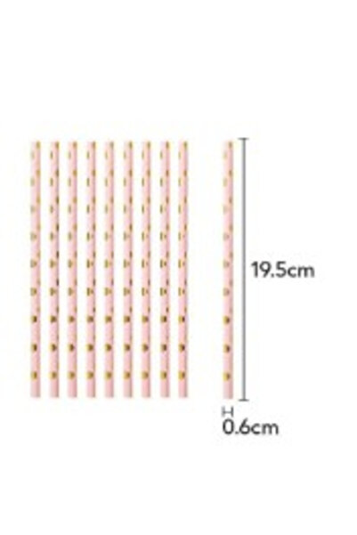 Flippy Set 10 paie carton, roz/auriu